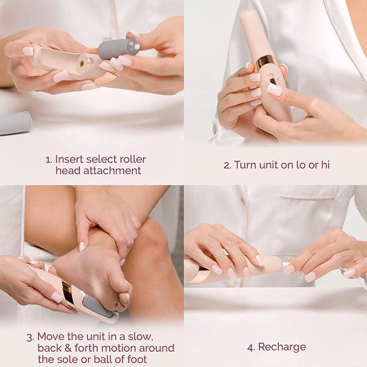 Electric Pedicure Foot File Callus Remover | مبرد كهربائي للقدمين لإزالة الجلد الميت
